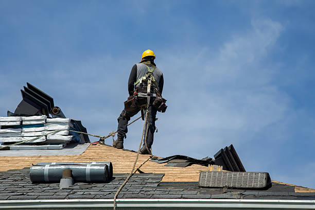 Professional Roofing technician working in East Derry, NH